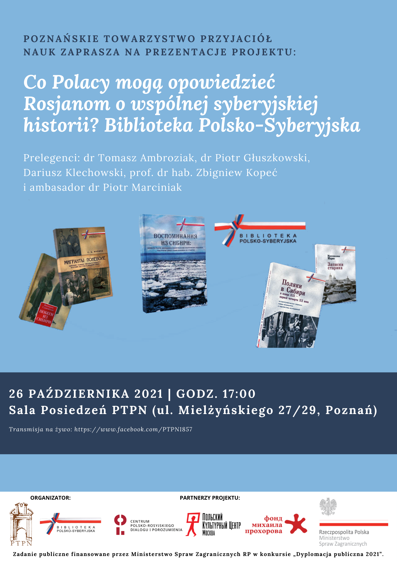 „Co Polacy mogą opowiedzieć Rosjanom o wspólnej syberyjskiej historii? Biblioteka Polsko-Syberyjska” – prezentacja projektu_26.10