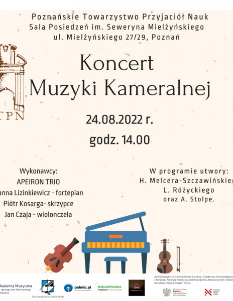 Koncert muzyki polskiej w Poznańskim Towarzystwie Przyjaciół Nauk
