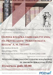 "Dawna ksiązka - sztuka i rzemiosło" - wykład otwarty dr Anny Kołos