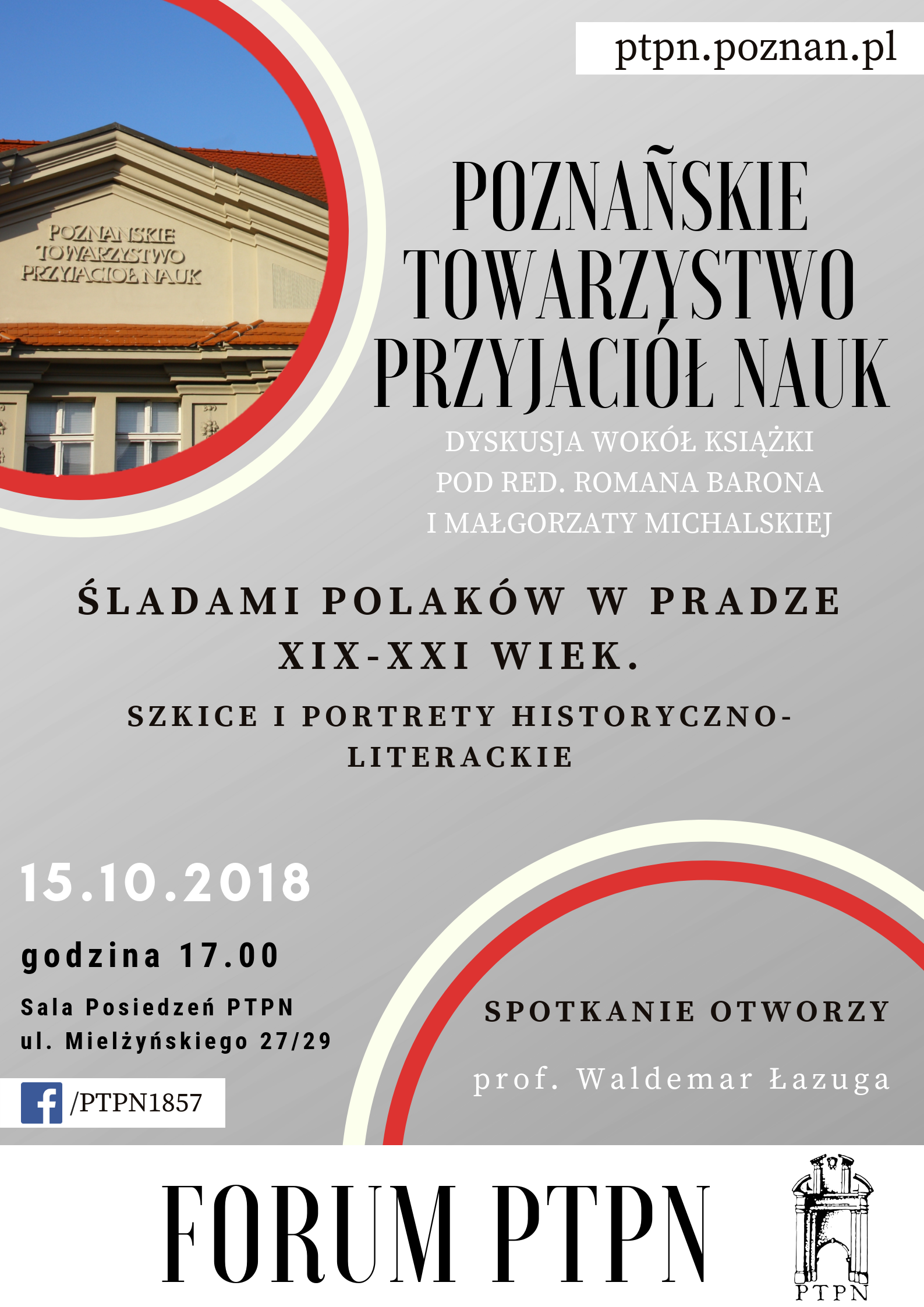 “Forum PTPN” – spotkanie z książką “Śladami Polaków w Pradze”