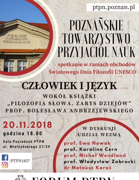Forum PTPN – spotkanie z prof. Bolesławem Andrzejewskim