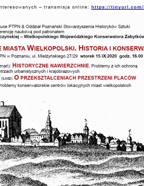 Konferencja naukowa “Zabytkowe miasta Wielkopolski. Historia i konserwacja”