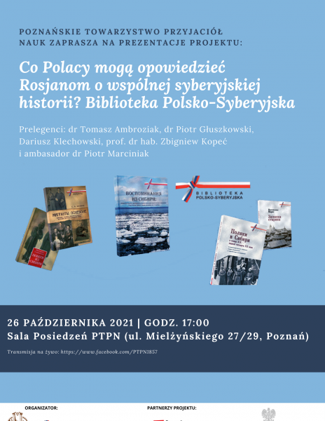 „Co Polacy mogą opowiedzieć Rosjanom o wspólnej syberyjskiej historii? Biblioteka Polsko-Syberyjska” – prezentacja projektu_26.10