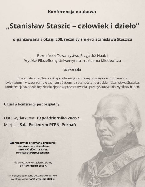 KONFERENCJA NAUKOWA „STANISŁAW STASZIC – CZŁOWIEK I DZIEŁO”