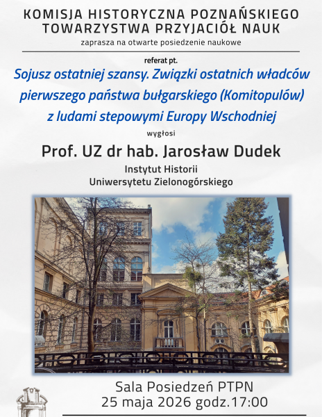 Posiedzenie Komisji Historycznej PTPN 25.05.2026r.